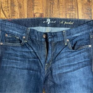 Vintage 7 For All Mankind Men's Dark Indigo Relaxed Jeans A Pocket